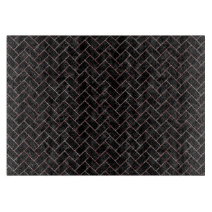BRICK2 BLACK MARBLE & RED & WHITMARBLE SNIJPLANK