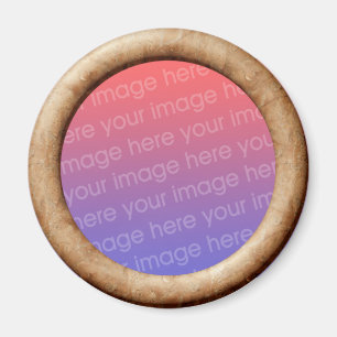 Brick (3d effect lijst grens) Sjabloon Magneet