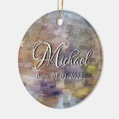 Brick Abstract Winter Herfst Baby Ornament (Links)