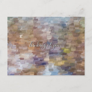 Brick Abstract Winter Herfst Denking of U Briefkaa Briefkaart