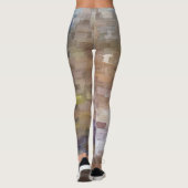 Brick Abstract Winter Herfst Leggings (Achterkant)