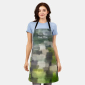 Brick Abstrait Été Vert tablier (Porté)