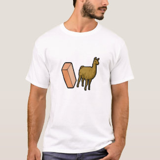 Brick and Llama Plain Tshirt