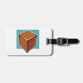 Brick Block Fun Building Toy Bagagelabel (Voorkant horizontaal)