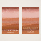 Brick Brush Earrage collier bijoux carte d'afficha (Devant & derrière)