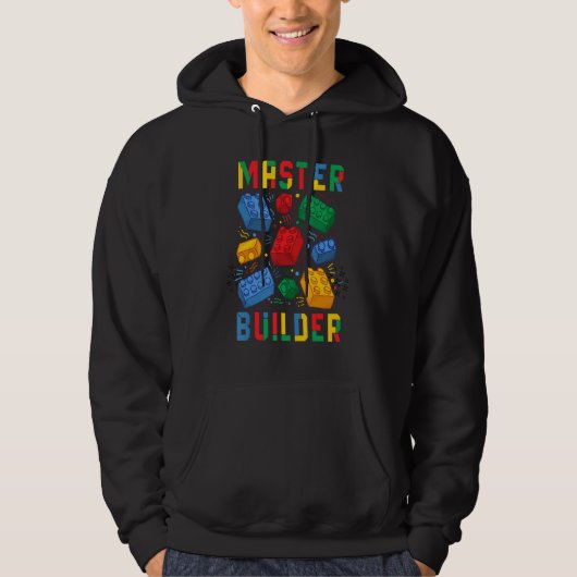 Brick Builder Blokken Master Builder Hoodie (Voorkant)