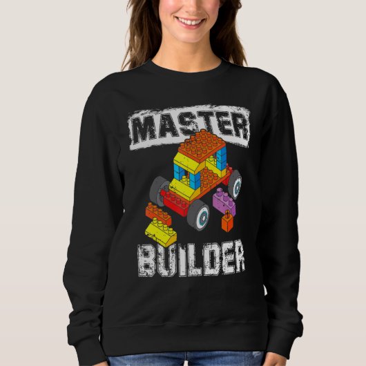 Brick Builder Blokken Master Builder Kind Speelgoe Trui (Voorkant)