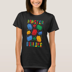 Brick Builder Blokken Master Builder T-shirt