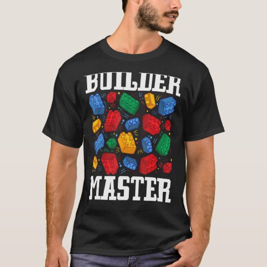 Brick Builder Blokken Master Builder T-shirt (Voorkant)