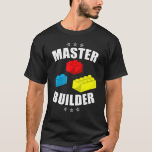 Brick Builder Blokken Masterbouwer T-shirt
