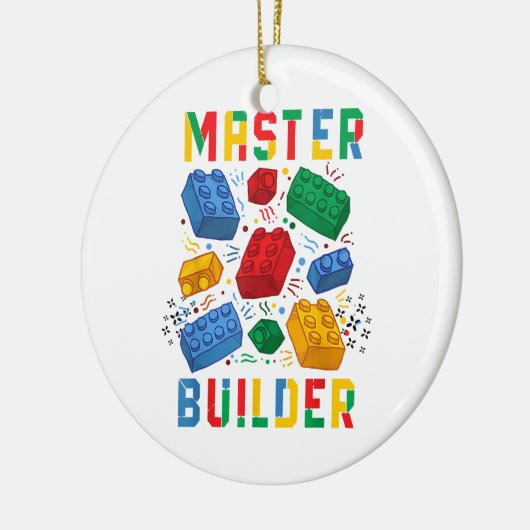 Brick Builder Funny Blocks Building Master Builder Keramisch Ornament (Links)