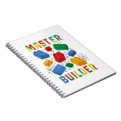 Brick Builder Funny Blocks Building Master Builder Notitieboek (Rechterzijde)