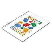 Brick Builder Funny Blocks Building Master Builder Notitieboek (Linkerzijde)