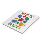Brick Builder Funny Blocks Building Master Builder Tegeltje (Zijkant)