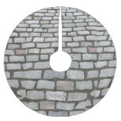 Brick Cobblestone Stone Pathway Sidewalk Kerstboom Rok (Voorkant)