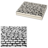 Brick Cobblestone Street Pathway Natuur Foto Rubberstempel (Gestempeld)