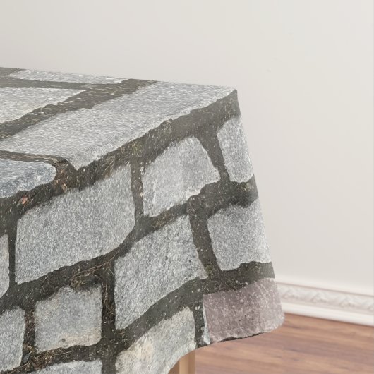 Brick Cobblestone Street Pathway Natuur Foto Tafelkleed (Voorbeeld)