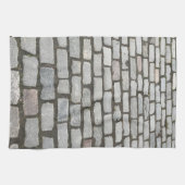 Brick Cobblestone Street Pathway Natuur Foto Theedoek (Horizontaal)