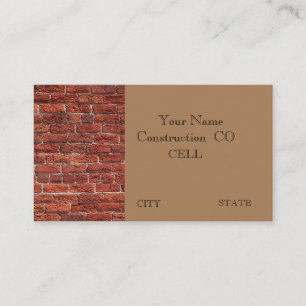 Brick Construction Company visitekaartje