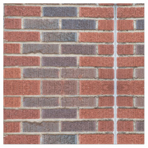 Brick Cotton Fabric Stof