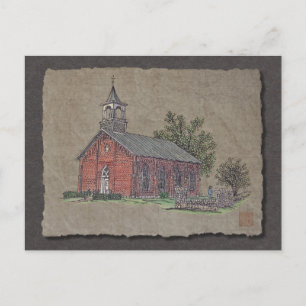 Brick Country Church Briefkaart