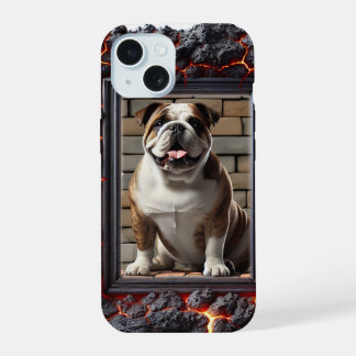Brick de bulldog telefoonhoesje iPhone 15 hoesje