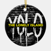 Brick Drip Keramisch Ornament (Voorkant)