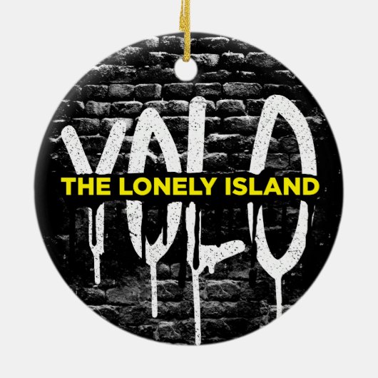 Brick Drip Keramisch Ornament (Achterkant)