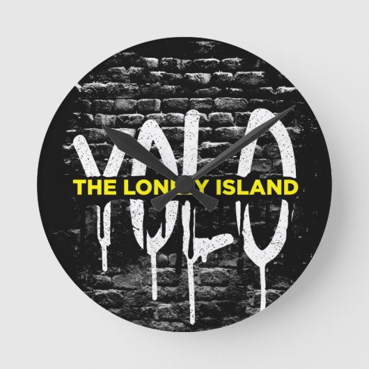 Brick Drip Ronde Klok (Voorkant)