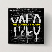 Brick Drip Vierkante Button 5,1 Cm (Voorkant)