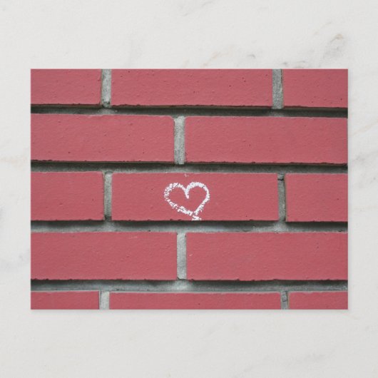 Brick Heart Briefkaart (Voorkant)