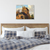 Brick Houses Canvas Afdruk (Insitu (Slaapkamer))