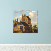 Brick Houses Canvas Afdruk (Insitu (Houten vloer))