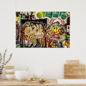 Brick Lane Street Art London (1119) Poster (Cuisine)