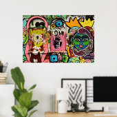 Brick Lane Street Art London (1120) Poster (Bureau à domicile)