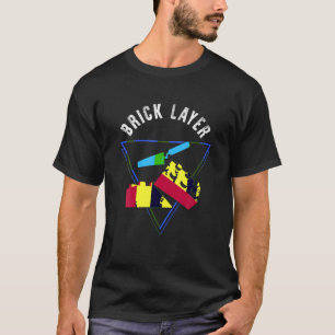 Brick Layer Big Building Blocks Engineer Speelgoed T-shirt
