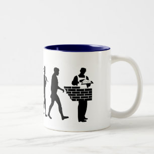 Brick layer Mason Brickies giften Tweekleurige Koffiemok