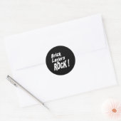 Brick Layers Rock! Sticker (Envelop)