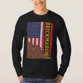 Brick Mason Bricklayer Masonry Construction US Fla T-shirt (Voorkant)