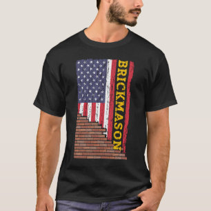 Brick Mason Bricklayer Masonry Construction US Fla T-shirt