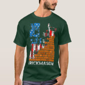 Brick Mason Bricklayer Masonry Union Worker T-shirt (Voorkant)