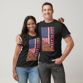 Brick Mason Bricklayer Metselaar Papa US Flag Gift T-shirt (Unisex)