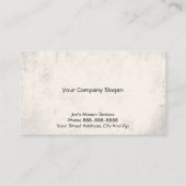 Brick Mason Masonry Visitekaartje (Achterkant)