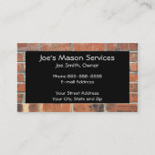 Brick Mason Masonry Visitekaartje (Voorkant)