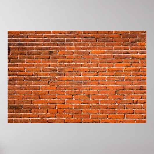 Brick-muur rode muur muur poster (Voorkant)