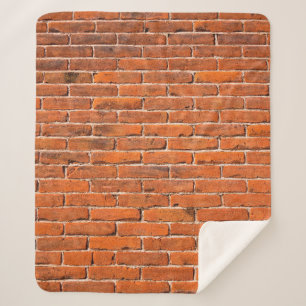 Brick-muur rode muur muur sherpa deken