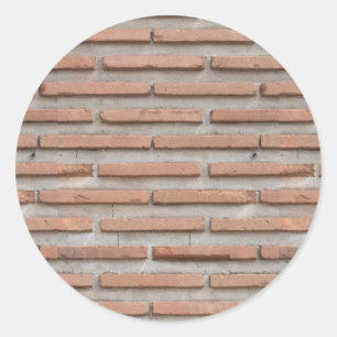 Brick-muur Ronde Sticker