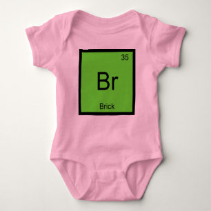 Brick Name Chemistry Element Periodic Table Romper