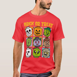 Brick or Treat Halloween Master Builder Blokken Bo T-shirt