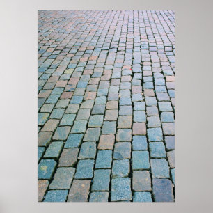 Brick Plaza bij The Grand Place - Brussel, België Poster